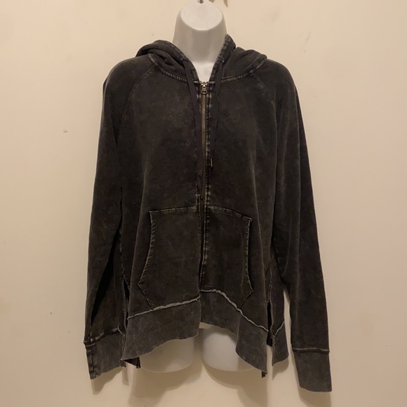 P.J Salvage Acid Wash Zip Up Hoodie Size Medium - Picture 4 of 11